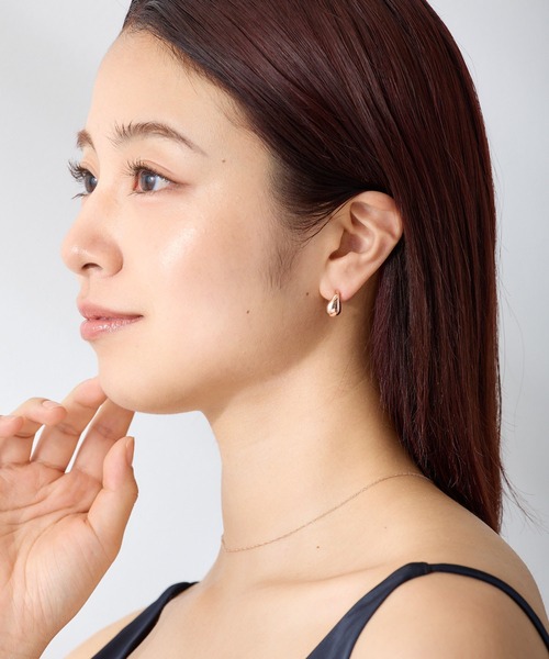 CALIN STANDARD(カリンスタンダード)の「◆金属アレルギー対応◆◆made in japan◆ 【高品質ポスト】【純金・純銀厚メッキ】ドロップ ジルコニアセラミックポストピアス(ピアス(両耳用)・レディース・ゴールド/ピンクゴールド/シルバー・FREE)」の5枚目の写真