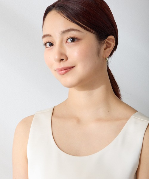 CALIN STANDARD(カリンスタンダード)の「◆金属アレルギー対応◆◆made in japan◆ 【高品質ポスト】【純金・純銀厚メッキ】ドロップ ジルコニアセラミックポストピアス(ピアス(両耳用)・レディース・ゴールド/ピンクゴールド/シルバー・FREE)」の9枚目の写真