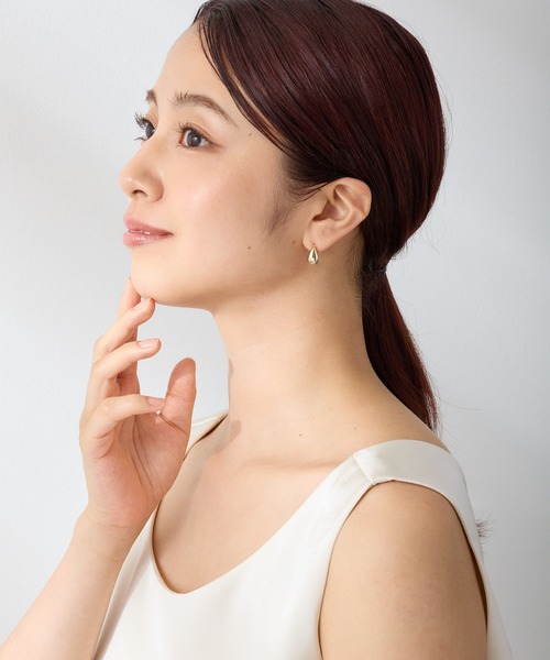 CALIN STANDARD(カリンスタンダード)の「◆金属アレルギー対応◆◆made in japan◆ 【高品質ポスト】【純金・純銀厚メッキ】ドロップ ジルコニアセラミックポストピアス(ピアス(両耳用)・レディース・ゴールド/ピンクゴールド/シルバー・FREE)」の10枚目の写真