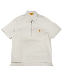 BEN DAVIS | Mix Half Zip Shirt Ⅲ 〈Ben Davis Signature collection Curated by POGGY〉/ハーフジップシャツコットンリネン(シャツ/ブラウス)