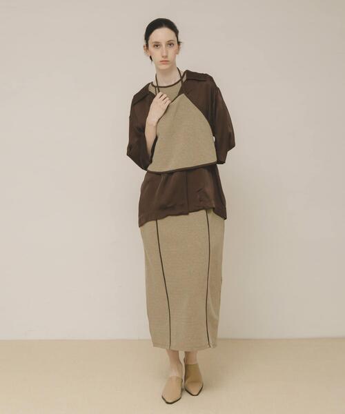 LAATO(ラート)の「open collar shirts(シャツ/ブラウス・レディース・ダークブラウン/グレー系その他・FREE)」の19枚目の写真