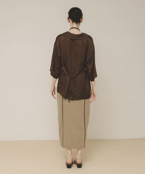 LAATO(ラート)の「open collar shirts(シャツ/ブラウス・レディース・ダークブラウン/グレー系その他・FREE)」の20枚目の写真