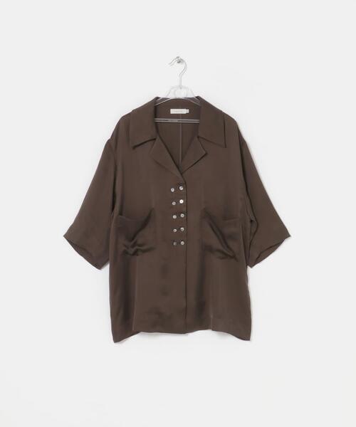 LAATO(ラート)の「open collar shirts(シャツ/ブラウス・レディース・ダークブラウン/グレー系その他・FREE)」の21枚目の写真
