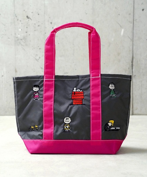 Vintage PEANUTS（ビンテージピーナッツ）の「"11"≪Vintage PEANUTS≫1ポケット 刺繍 バイカラー トートバッグ（トートバッグ・レディース・ネイビー/ベージュ/ダークグレー・M）」の18枚目の写真