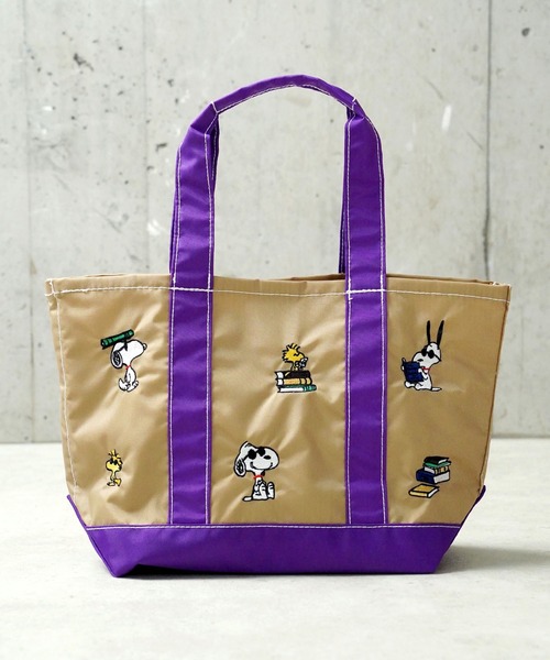 Vintage PEANUTS（ビンテージピーナッツ）の「"11"≪Vintage PEANUTS≫1ポケット 刺繍 バイカラー トートバッグ（トートバッグ・レディース・ネイビー/ベージュ/ダークグレー・M）」の19枚目の写真