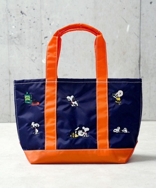Vintage PEANUTS（ビンテージピーナッツ）の「"11"≪Vintage PEANUTS≫1ポケット 刺繍 バイカラー トートバッグ（トートバッグ・レディース・ネイビー/ベージュ/ダークグレー・M）」の20枚目の写真