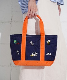 Vintage PEANUTS（ビンテージピーナッツ）の「"11"≪Vintage PEANUTS≫1ポケット 刺繍 バイカラー トートバッグ（トートバッグ）」