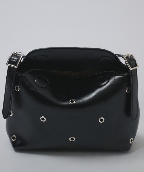 SELLE GLANT(セレグランテ)の「ONE-HANDLE EYELET DESIGN BAG / ワンハンドルアイレットデザインバッグ(ハンドバッグ・メンズ・オフホワイト/ダークブラウン/ブラック・FREE)」の6枚目の写真