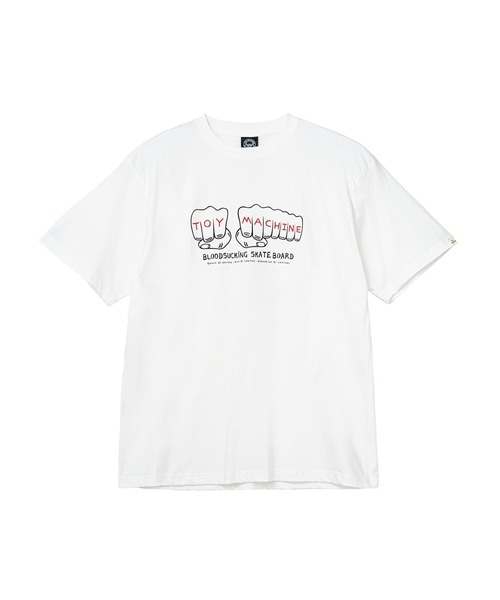 TOY　MACHINE（トイ　マシーン）の「TM NEW FIST SS TEE（Tシャツ/カットソー・メンズ・ホワイト/ブラック・M/L/XL）」の3枚目の写真