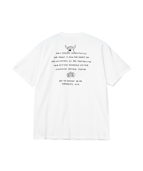 TOY　MACHINE（トイ　マシーン）の「TM NEW FIST SS TEE（Tシャツ/カットソー・メンズ・ホワイト/ブラック・M/L/XL）」の4枚目の写真