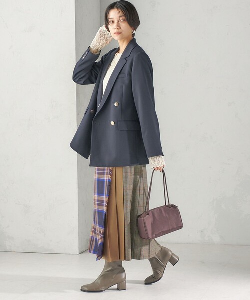 O'NEIL of DUBLIN（オニールオブダブリン）の「【SHIPS別注】O’NEIL OF DUBLIN:パッチワーク ファッション ロング キルト（スカート・レディース・キャメル/グリーン・10/8）」の15枚目の写真