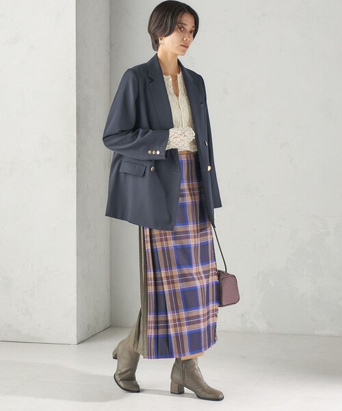 O'NEIL of DUBLIN（オニールオブダブリン）の「【SHIPS別注】O’NEIL OF DUBLIN:パッチワーク ファッション ロング キルト（スカート・レディース・キャメル/グリーン・10/8）」の17枚目の写真