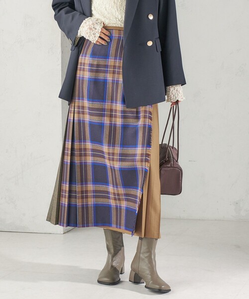 O'NEIL of DUBLIN（オニールオブダブリン）の「【SHIPS別注】O’NEIL OF DUBLIN:パッチワーク ファッション ロング キルト（スカート・レディース・キャメル/グリーン・10/8）」の18枚目の写真
