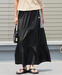 adidas | adidas/アディダス ORI DENIM SKIRT スリーストライプス デニムスカート ウエストゴム カジュアル モダン レディース 2026年夏 夏服(スカート)