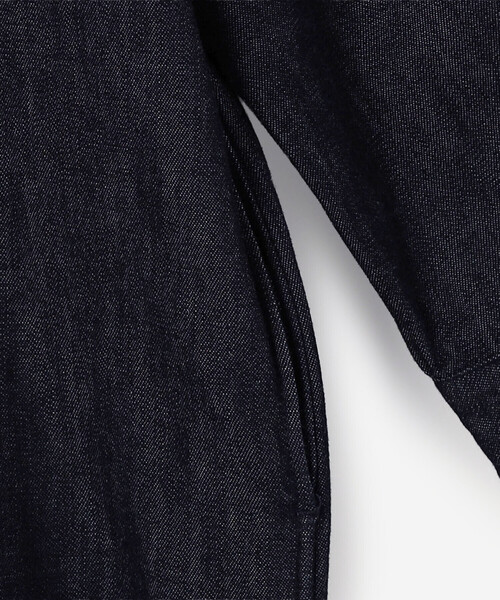 DANTON(ダントン)の「DANTON | デニムダンガリー レギュラーカラーシャツワンピース WOMEN(シャツワンピース・レディース・ダークインディゴブルー・36)」の7枚目の写真