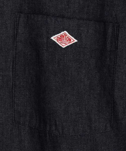 DANTON(ダントン)の「DANTON | デニムダンガリー レギュラーカラーシャツワンピース WOMEN(シャツワンピース・レディース・ダークインディゴブルー・36)」の8枚目の写真