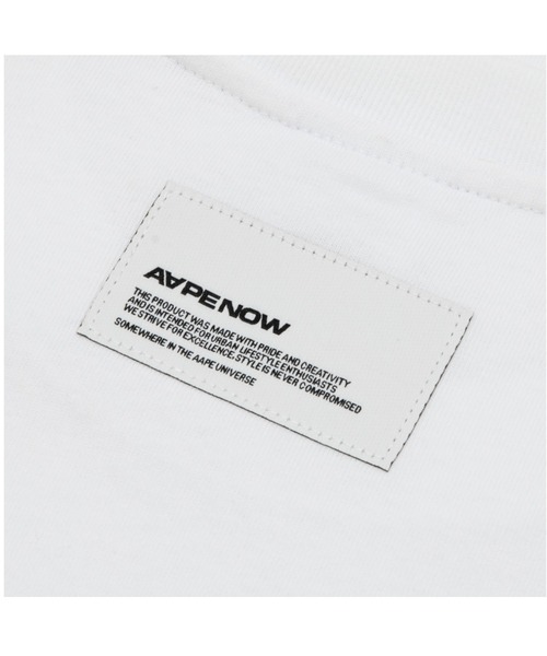 AAPE BY A BATHING APE（エーエイプバイアベイシングエイプ）の「AAPE NOW LONG SLEEVE TEE（Tシャツ/カットソー・メンズ・ブラック/ホワイト/オレンジ系9・SMALL/MEDIUM/LARGE/X-LARGE）」の12枚目の写真