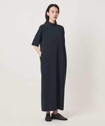 <MARW UNITED ARROWS>ハイネック 5分袖 ロングワンピース