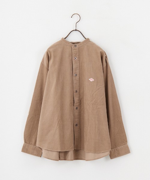 DANTON（ダントン）の「[DANTON/ダントン] 細畝コーデュロイ バックギャザー バンドカラーシャツ（シャツ/ブラウス・レディース・オフホワイト/サンドベージュ/チャコール・38）」の12枚目の写真