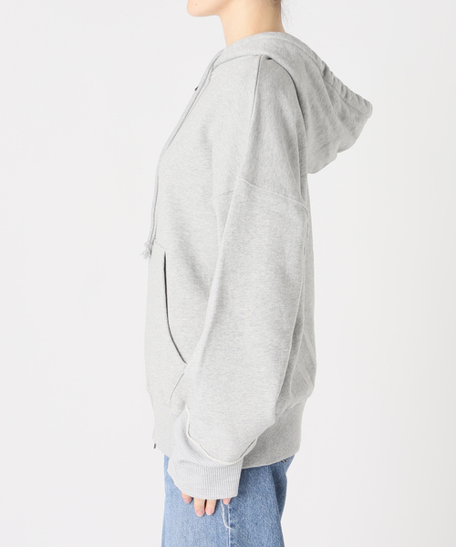 Russell Athletic（ラッセルアスレティック）の「RUSSELL ATHLETIC / ラッセル アスレティック 別注 Layered Zip Hoodie（パーカー・メンズ・ブラック/グレー・MEDIUM/LARGE）」の8枚目の写真