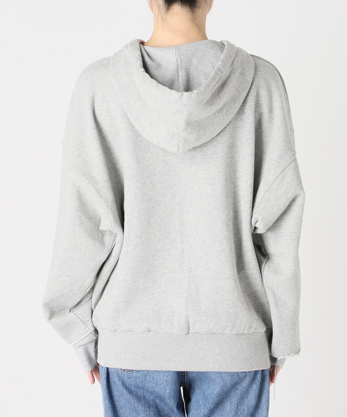 Russell Athletic（ラッセルアスレティック）の「RUSSELL ATHLETIC / ラッセル アスレティック 別注 Layered Zip Hoodie（パーカー・メンズ・ブラック/グレー・MEDIUM/LARGE）」の9枚目の写真