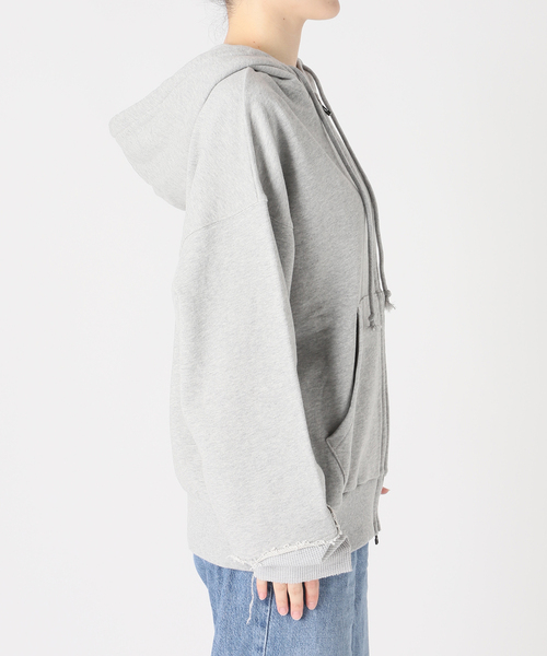 Russell Athletic（ラッセルアスレティック）の「RUSSELL ATHLETIC / ラッセル アスレティック 別注 Layered Zip Hoodie（パーカー・メンズ・ブラック/グレー・MEDIUM/LARGE）」の10枚目の写真