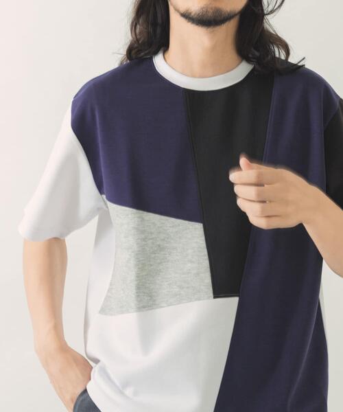ITEMS URBANRESEARCH(アイテムズ アーバンリサーチ)の「ブロッキングデザインポンチTシャツ(Tシャツ/カットソー・メンズ・ブルー系その他/グレー系その他・MEDIUM/LARGE)」の12枚目の写真