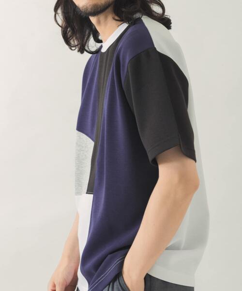 ITEMS URBANRESEARCH(アイテムズ アーバンリサーチ)の「ブロッキングデザインポンチTシャツ(Tシャツ/カットソー・メンズ・ブルー系その他/グレー系その他・MEDIUM/LARGE)」の13枚目の写真