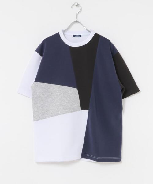 ITEMS URBANRESEARCH(アイテムズ アーバンリサーチ)の「ブロッキングデザインポンチTシャツ(Tシャツ/カットソー・メンズ・ブルー系その他/グレー系その他・MEDIUM/LARGE)」の17枚目の写真