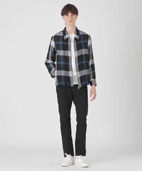 BLACK LABEL CRESTBRIDGE(ブラックレーベル・クレストブリッジ)の「クレストブリッジチェックシャツアウター(ブルゾン・メンズ・ベージュ系その他2/ブラック・XL/L/M)」の3枚目の写真