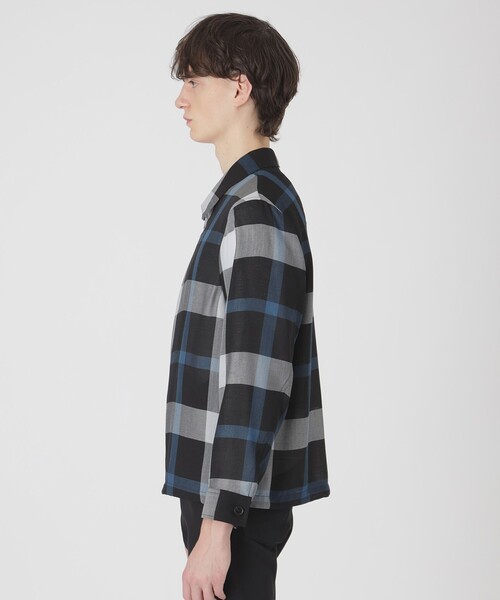 BLACK LABEL CRESTBRIDGE(ブラックレーベル・クレストブリッジ)の「クレストブリッジチェックシャツアウター(ブルゾン・メンズ・ベージュ系その他2/ブラック・XL/L/M)」の5枚目の写真