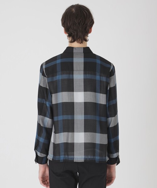 BLACK LABEL CRESTBRIDGE(ブラックレーベル・クレストブリッジ)の「クレストブリッジチェックシャツアウター(ブルゾン・メンズ・ベージュ系その他2/ブラック・XL/L/M)」の6枚目の写真
