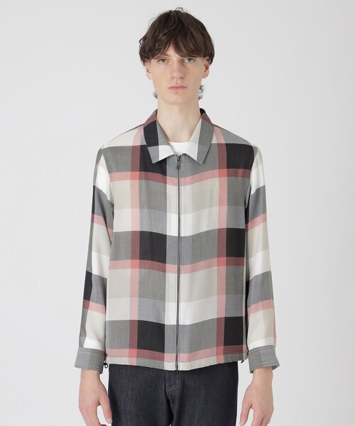 BLACK LABEL CRESTBRIDGE(ブラックレーベル・クレストブリッジ)の「クレストブリッジチェックシャツアウター(ブルゾン・メンズ・ベージュ系その他2/ブラック・XL/L/M)」の12枚目の写真