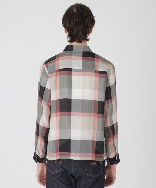BLACK LABEL CRESTBRIDGE(ブラックレーベル・クレストブリッジ)の「クレストブリッジチェックシャツアウター(ブルゾン・メンズ・ベージュ系その他2/ブラック・XL/L/M)」の14枚目の写真