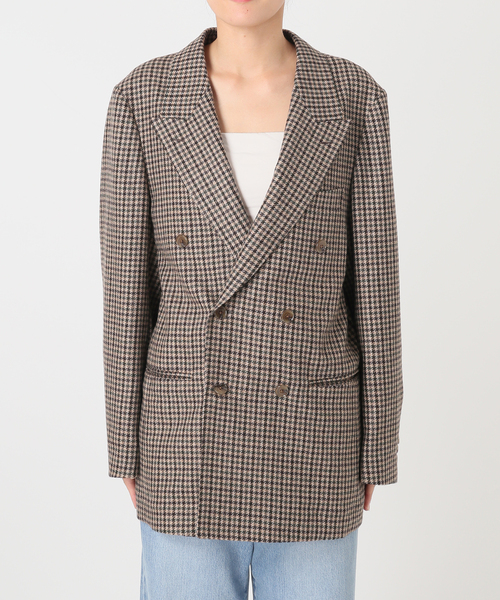 IENA（イエナ）の「COUTURE D'ADAM/クチュールドアダム 別注 Shepherd Check JK 26AW-005（テーラードジャケット・レディース・ブラウン・38）」の15枚目の写真