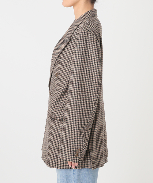 IENA（イエナ）の「COUTURE D'ADAM/クチュールドアダム 別注 Shepherd Check JK 26AW-005（テーラードジャケット・レディース・ブラウン・38）」の16枚目の写真