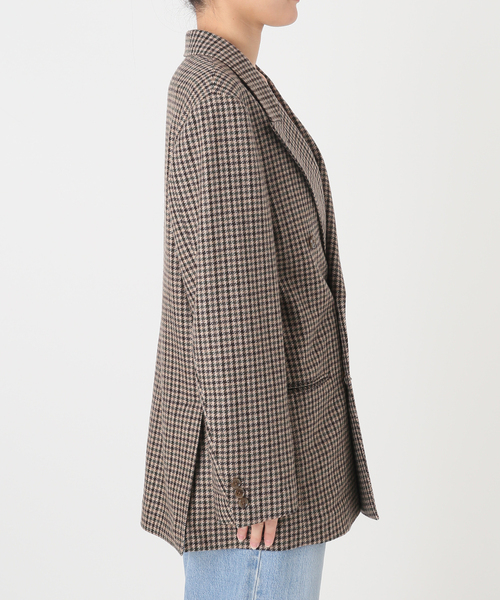 IENA（イエナ）の「COUTURE D'ADAM/クチュールドアダム 別注 Shepherd Check JK 26AW-005（テーラードジャケット・レディース・ブラウン・38）」の18枚目の写真