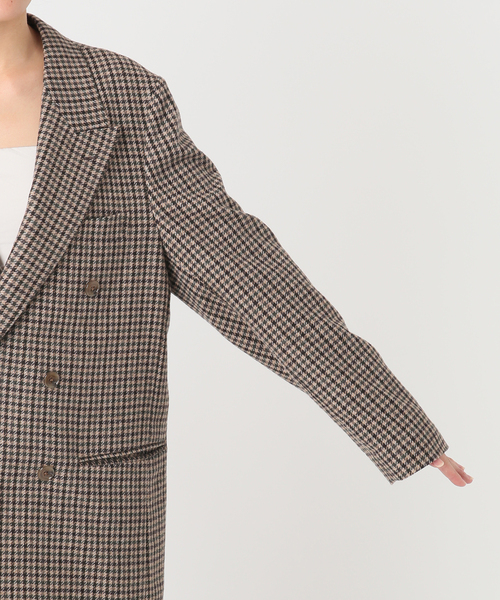 IENA（イエナ）の「COUTURE D'ADAM/クチュールドアダム 別注 Shepherd Check JK 26AW-005（テーラードジャケット・レディース・ブラウン・38）」の19枚目の写真