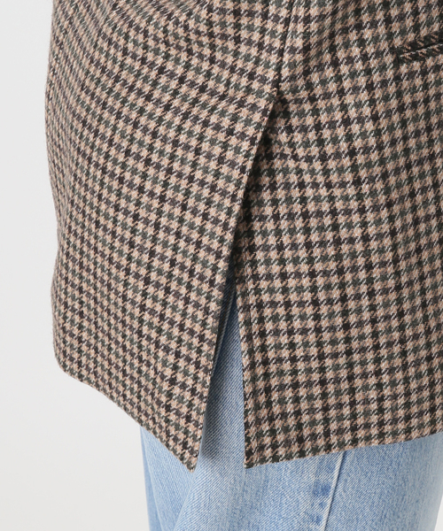 IENA（イエナ）の「COUTURE D'ADAM/クチュールドアダム 別注 Shepherd Check JK 26AW-005（テーラードジャケット・レディース・ブラウン・38）」の22枚目の写真