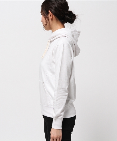 Champion(チャンピオン)の「【Champion】無地スウェットパーカー(パーカー・レディース・グレー/ベージュ/ホワイト/オリーブ/ブラック/ネイビー・SMALL/LARGE/MEDIUM)」の8枚目の写真