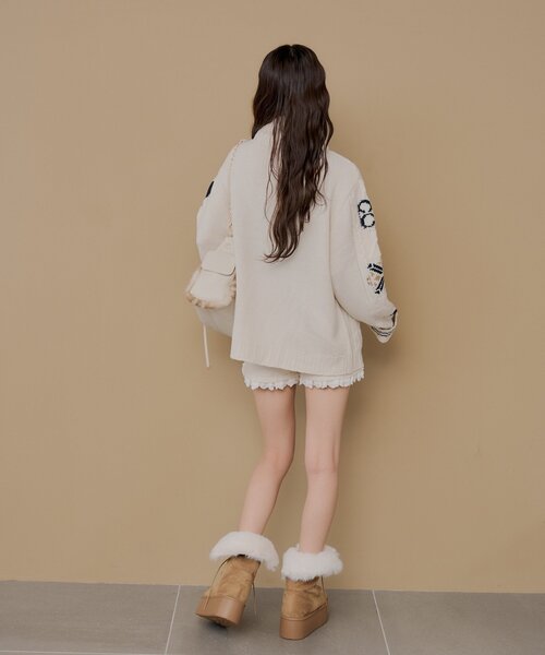 Chico（チコ）の「2wayムートンブーツ（ブーツ・レディース・アイボリー/ベージュ/ブラウン・LARGE/MEDIUM/SMALL）」の7枚目の写真