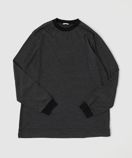 EDIFICE(エディフィス)の「Product Twelve(プロダクトトゥエルブ) Super140's Melino Wool Long Sleeve T-(Tシャツ/カットソー・メンズ・ブラック・2/3)」の1枚目の写真