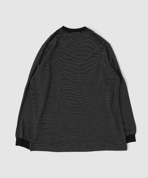 EDIFICE(エディフィス)の「Product Twelve(プロダクトトゥエルブ) Super140's Melino Wool Long Sleeve T-(Tシャツ/カットソー・メンズ・ブラック・2/3)」の2枚目の写真