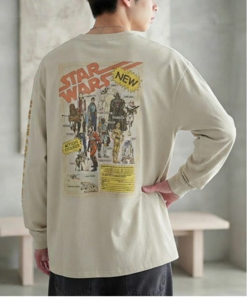 Disney(ディズニー)の「【STAR WARS/スターウォーズ】ポスターアートプリントピグメント風ロングスリーブTシャツ ユニセックス(Tシャツ/カットソー・メンズ・ホワイト系その他/スミクロ/ブラック系その他/アイボリー・LARGE/MEDIUM)」の12枚目の写真