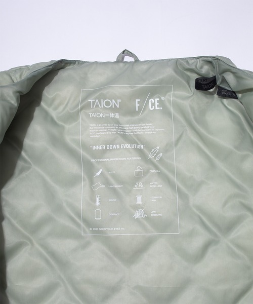 F/CE. (エフシーイー)の「F/CE. TAION BY F/CE. 2WAY PACKABLE INNER DOWN / エフシーイー タイオン バイ エフシーイー ツーウェイ パッカブル インナーダウン(ダウンジャケット/コート・メンズ・ブラック/グリーン/グレー・MEDIUM/LARGE/SMALL/X-LARGE)」の12枚目の写真