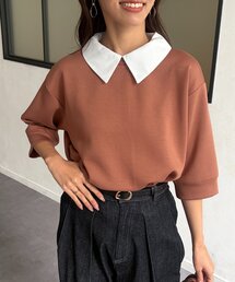 襟付きプルオーバー