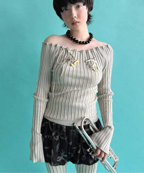 musubore（ムスボレ）の「【 select 】chunky beads choker / チャンキービーズチョーカー（チョーカー・レディース・ブラック・FREE）」の3枚目の写真