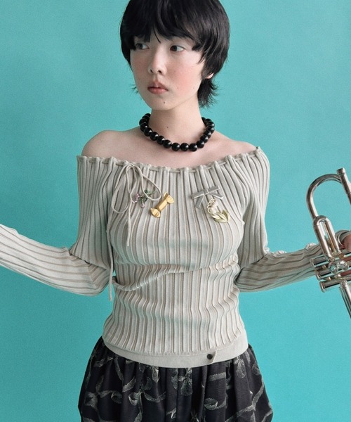musubore（ムスボレ）の「【 select 】chunky beads choker / チャンキービーズチョーカー（チョーカー・レディース・ブラック・FREE）」の6枚目の写真