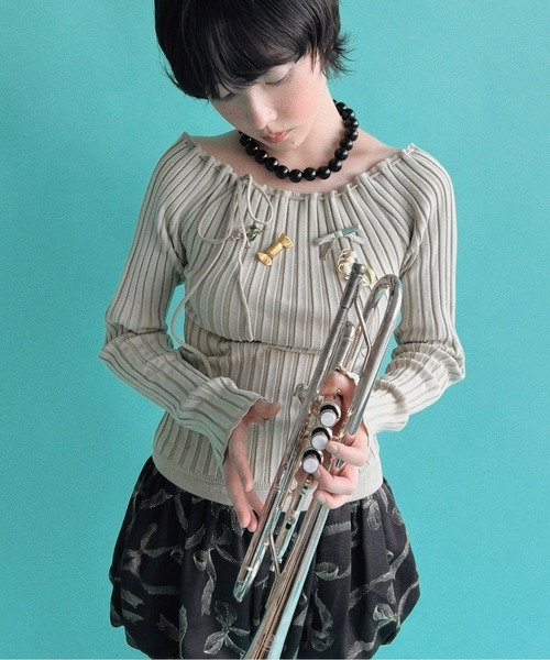 musubore（ムスボレ）の「【 select 】chunky beads choker / チャンキービーズチョーカー（チョーカー・レディース・ブラック・FREE）」の5枚目の写真