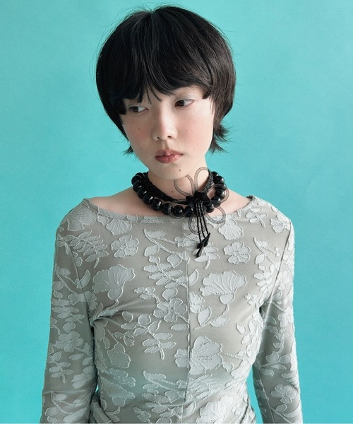 musubore（ムスボレ）の「【 select 】chunky beads choker / チャンキービーズチョーカー（チョーカー・レディース・ブラック・FREE）」の2枚目の写真